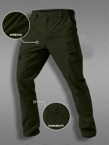 Image of TOPLOT Men's Casual Cargo Pant | Multi-Pocket Utility Design | Comfortable Fit Wear | Durable Construction | Functional Style Look | Easy Movement | Perfect for Casual, Outdoor & Travel (5227)