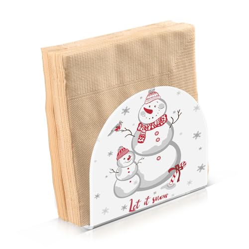 Serviettenhalter Weihnachtsmann 16 Serviettenhalter Schnee Weihnachtsmann Kristall Klar Acryl...