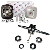 KT00086 - IM07060 Kit Cilindro DR e Albero Motore TOP 70cc Compatibile con Scarabeo 2T 50 2010 2011 2012 2013 2014