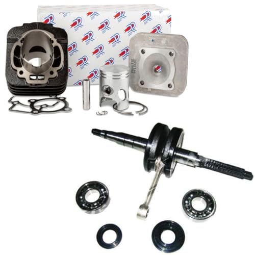 KT00086 - IM07060 Kit Cilindro DR e Albero Motore TOP 70cc Compatibile con Scarabeo 2T 50 2010 2011 2012 2013 2014