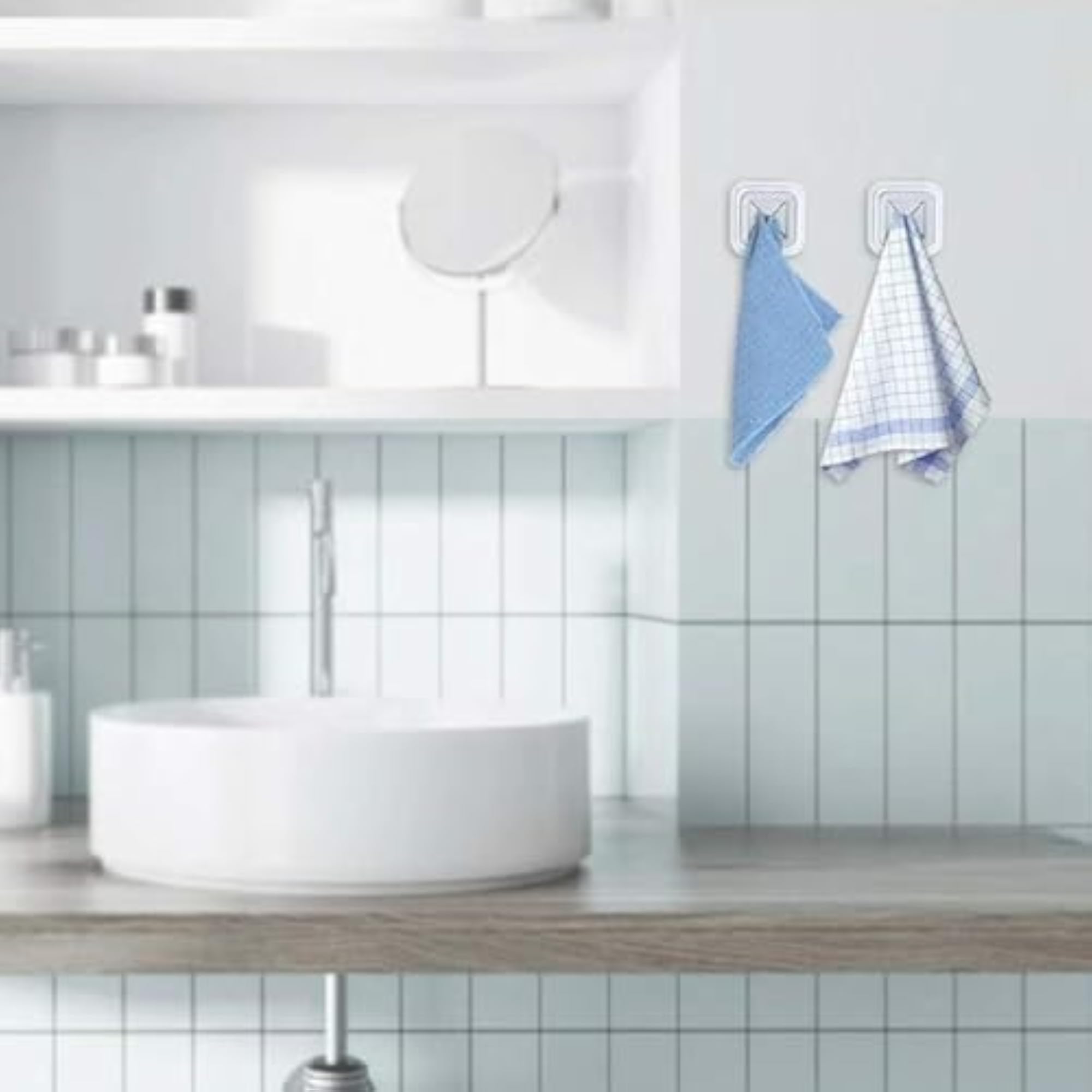 Nail Free Towel Rack, Decorative Wall Hanger