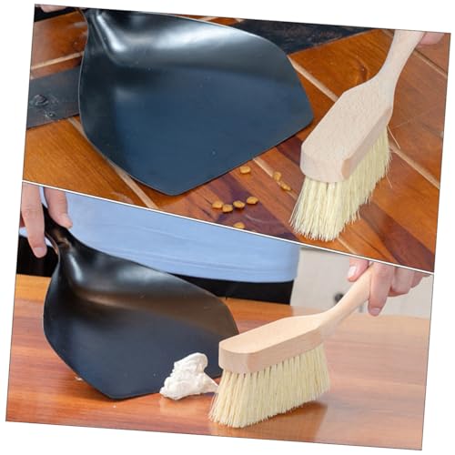 FIXOSHEE Mini Besen und Kehrblech Set aus Holz Handlicher Tischbesen mit Staubschaufel Platzsparendes Reinigungszubehör für Haushalt Büro Vielseitig und Praktisch Set – Bild 6