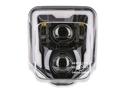 Generisch LED Scheinwerfer Für Husqvarna FE - TE - 701 2017-2024 Mit E-Prüfzeichen Eintragungsfrei ECE/Straßenzulassung Shadow Blade für Husqvarna 701 Enduro Supermoto - Hauptscheinwerfer