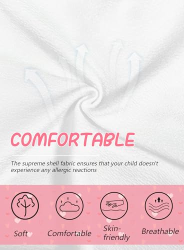 Lindas roupas de Natal para meninas – Vestido Cami com estampa de coração rosa, vermelho, manga comp