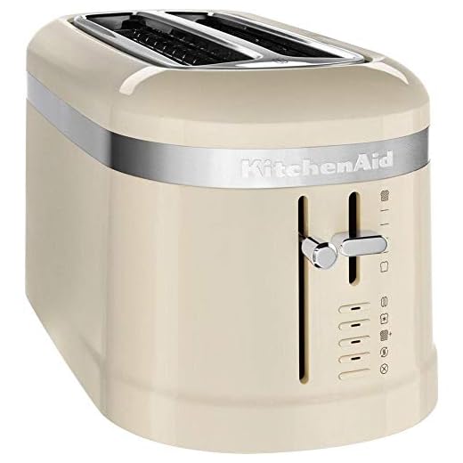 KitchenAid Tostadora De Ranura Larga Para 4 Rebanadas 5KMT5115EAC (Crema)