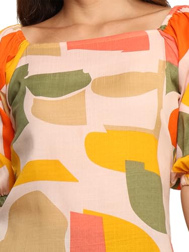 Image of JC JUMMY COUTURE Best Women Summer Casual Multi Coloured Printed top