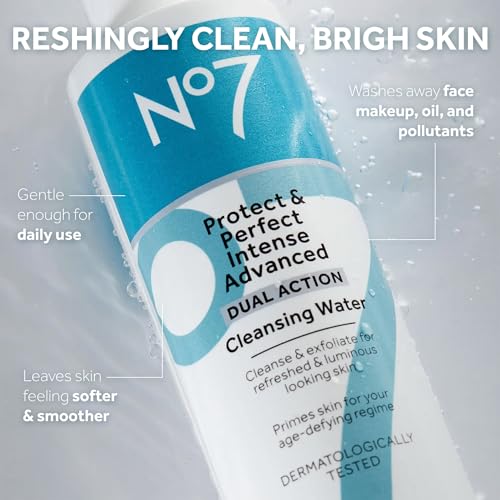 No7 15-83-905 Protect & Perfect Intense Advanced Cleansing Water - Dual Action Facial Cleanser + Makeup Remover thumb #1