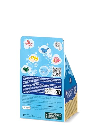 Kneipp naturkind Badeüberraschung Unterwasserparty - Sprudelnde Badeüberraschung mit Sammelfigur für Kinder Spielzeug für die Badewanne - Badespass Badekugel mit Johannisbeerduft - 1 Stück