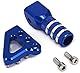Motorrad Schalthebel und Bremshebel Schrittspitze Kit,Hinten Bremspedal Schalthebelpedal für 125-530cc SX EXC XCF XC XCW SXF SMR 690SMCR 690ENDURO SUPERMOTOR-Blau