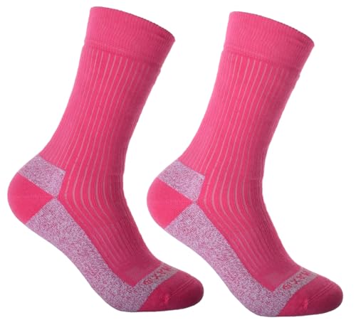 Image of 2 Pairs of Thick Cotton Coolmax Ladies Socks Ladies Medium 4-7
