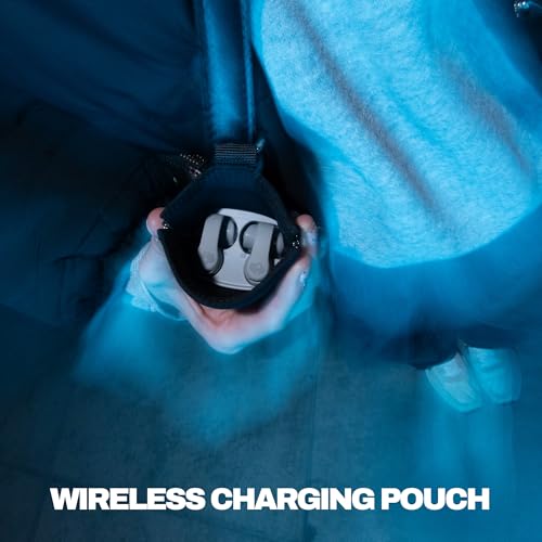 Image of Skullcandy Push 720 Open Wireless Open-Ear Bluetooth Earbuds, Headphones, Waterproof, Clip-On Lightweight Design, 30 Hours Battery, Wireless Charging Pouch, Microphone for iPhone Android - Cement