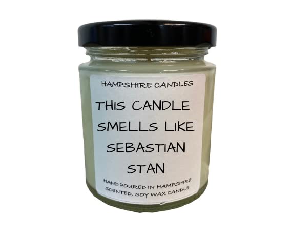Sponsored Ad – This Candle Smells Like Sebastian Stan Quote Candle | Highly Scented | Natural Eco Soy Wax | Handmade (Clear Glass Jar)