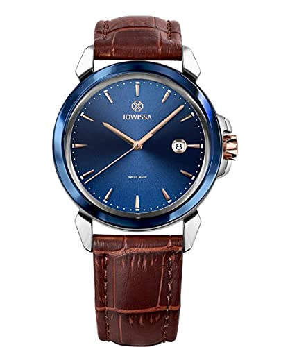 Jowissa Blau/Braun/Silber LeWy 3 Schweizer Herrenuhr J4.238.L