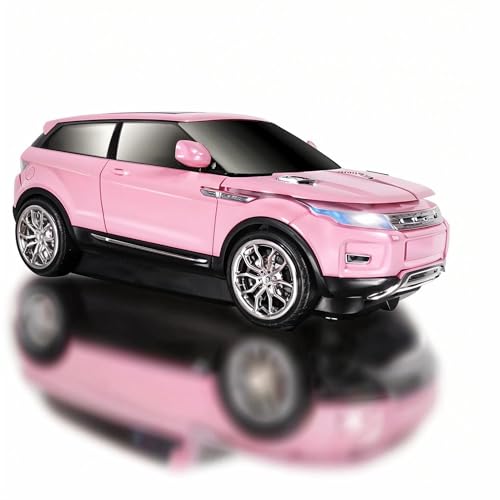 Wireless Mouse Car Computer Mouse for PC Laptop (Milk Tea Pink)