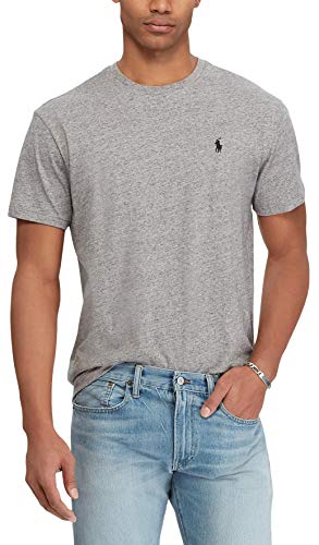 Image of Polo Ralph Lauren Mens Crew Neck T-Shirt (M, DarkGreyHtr)