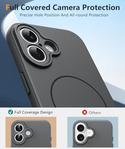 Image of FNTCASE for iPhone 17 Case: [Compatible with Magsafe] Integrated Silicone Phone Cases with [Full Camera Protection] [Screen Protector] Military Grade Shockproof Protective Cover