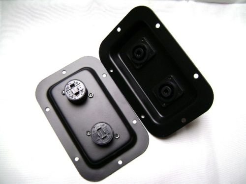 (2) Two Jack Plates With Dual Speakon Nl4 For Pa Speakers / Cabinets #TOP3