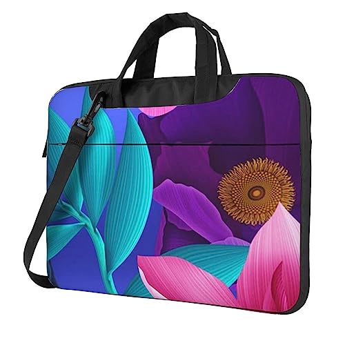 Sac pour ordinateur portable mallette porte-documents de travail à fleurs