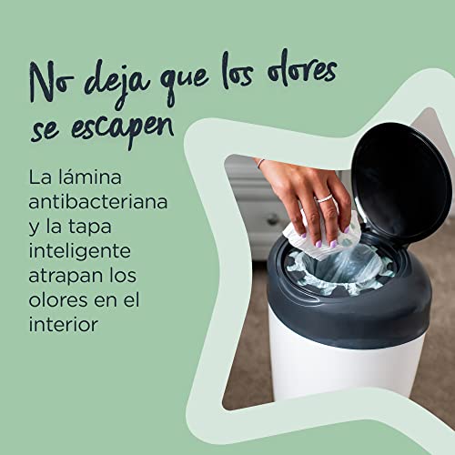 Miniatura 5 de Tommee Tippee Simplee Contenedor Para Pañales Incluye 1 Cartucho, Evita Los Malos Olores Y Gérmenes , Soporte 100 Reciclado