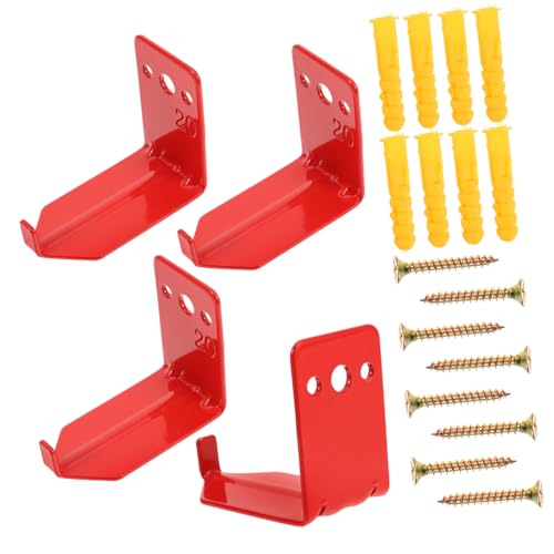 VALICLUD 4piezas Soporte De Extintor De Incendios Soporte De Pared Ganchos Metálicos Para Extintor Para Uso Hogares Oficinas o Comercios