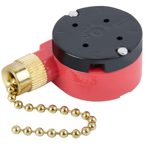 Ceiling Fan Pull Chain, Ceiling Fan Switch, 3 Speed Pull Chain Replacement for Fans, Wall Lamps, Cabinet Light