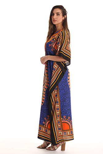 Riviera Sun African Print Dashiki Maxi Caftan for Women2