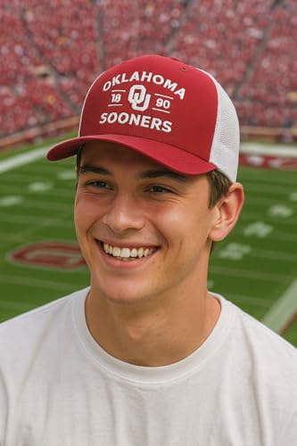 Gorra trucker ajustable Oklahoma University multicolor miniatura 2