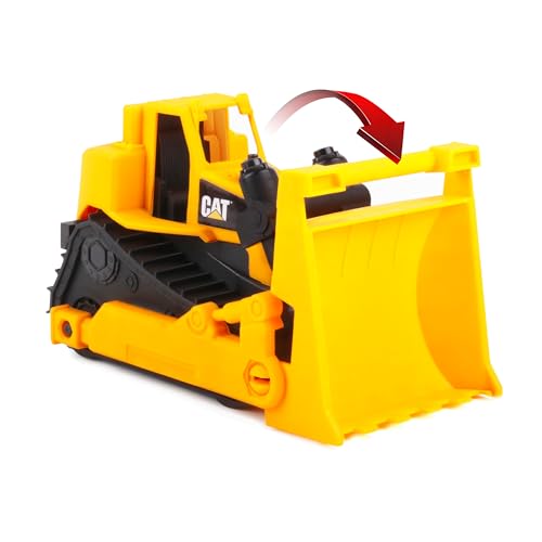 Cat Construction Fleet 10” Bulldozer Toy – Heavy‑Duty Plastic, Working Blade & Free‑Rolling Wheels, Indoor/Outdoor Sandbox Vehicle for Toddlers & Kids Ages 2 +, Yellow — view 4