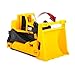Cat Construction Fleet 10” Bulldozer Toy – Heavy‑Duty Plastic, Working Blade & Free‑Rolling Wheels, Indoor/Outdoor Sandbox Vehicle for Toddlers & Kids Ages 2 +, Yellow