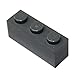 LEGO Parts and Pieces: Dark Gray (Dark Stone Grey) 1x3 Brick x100