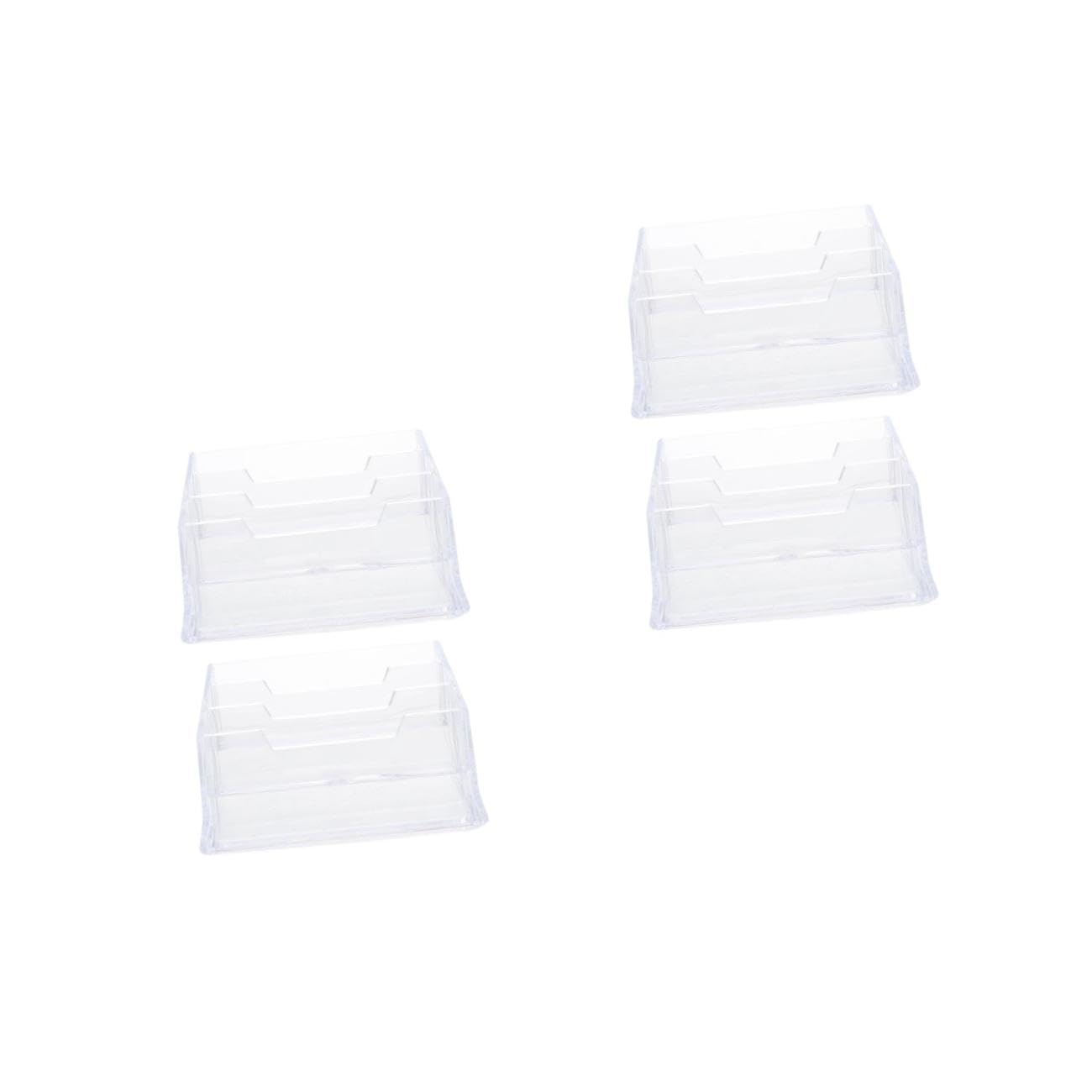 DOITOOL 2 Series Soporte Para Tarjetas De Visita De Plástico Transparente Organizador De Tarjetas Para Oficina Caja De Almacenamiento Resistente Con Único Y Aplicación 2 Piezas*2