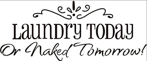 FullDream Motto laundry today DIY Removable Art Vinyl Quote Wall Sticker Decal Mural Home Room D¨¦cor