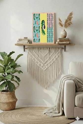 Image of BLINKART Andi Warhole Aesthetic Modern Art Walls With Frame | Natural Wood Texture | Living Room Bedroom Office Wall Decoration | Poster Home Decor Frames Wall Bedroom | 12x8 Inches (D488)