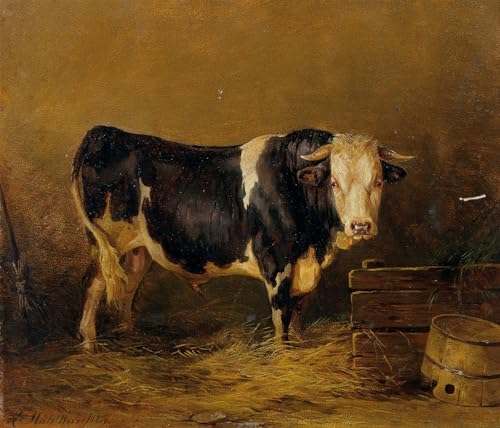 Peinture Décorative Animal dans l'Étable pour un Salon Moderne et Chaleureux