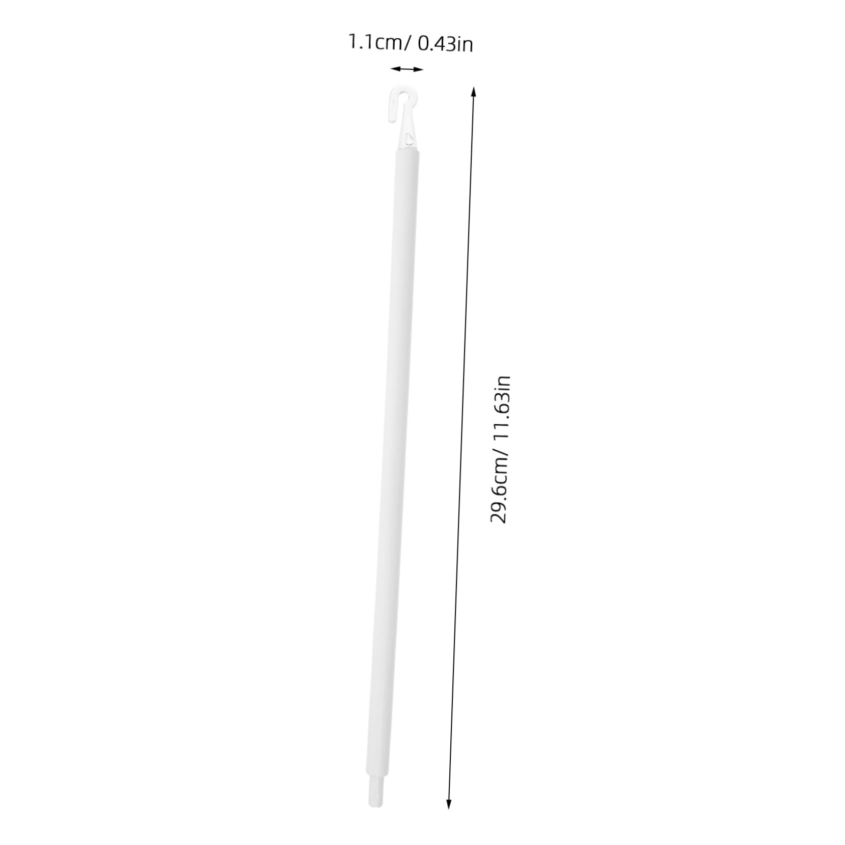 PRETYZOOM 1Set Curtain Wand with Hooks Tilt Rod for Vertical Blinds Lightweight and Material Easy to Use Window Blind Opener