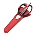 Produktbild babyzhang Multifunktions Cutter Schere Kochen Werkzeuge Küchenschere Messer Für Fisch Huhn Haushalt Edelstahl Retro Schere, Rot Schwarz