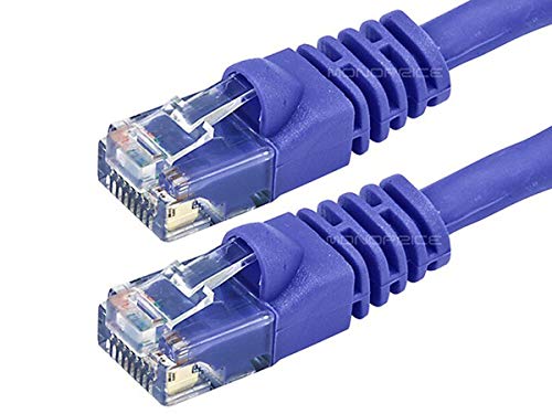 Cable de Red Cat6 UTP 75FT 24AWG Monoprice Morado miniatura 2