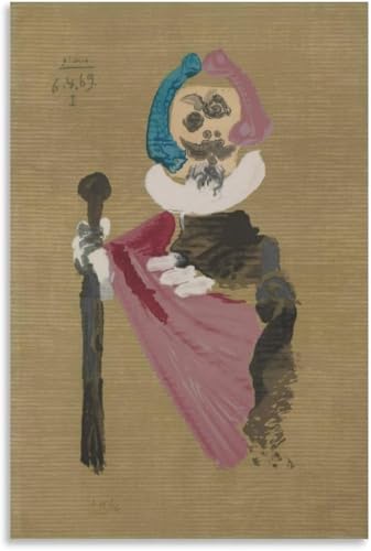 Estampes Pablo Picasso peinture sur toile premium reproduction d'art mural rétro 30x45cm