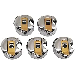 Maquina Botonera Juki CKPSMS Marca -5 piezas #BC-DB1-NBL titanio industrial máquina de coser de titanio cajas de bobina compatibles con/reemplazo para la marca JUKI CONSEW marca Singer marca Brother