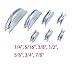 VOTOER Plumbing Copper Aluminum Tube Pipe Bender Bending Kit Refrigeration Ratcheting Tubing Benders Hand Bending Tool, 1/4 to 7/8 Inch with Carry Case, Durable Alumium Alloy Material Bender