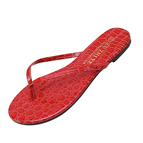 Generisch Chanclas para mujer, chanclas de dedos para mujer, elegantes, cómodas, antideslizantes, ligeras, para playa, playa, sandalias, pantuflas de dedos, chanclas de baño, zapatillas de piscina