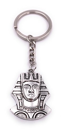 H-Customs Pharaon Egypte porte-clés pendentif en métal argenté