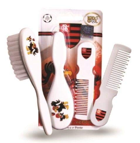Pente e Escova Beb&ecirc; Flamengo Kids Gol