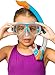 Cressi Junior Snorkeling Kit for Young Aged 3 to 8 - Mask + Dry/Semi Dry Snorkel + Adjustable Fins + Net Bag - Lightweight Colorful Equipment - Rocks Pro Dry Set