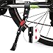 GWHOLE Aluminio Soporte Ajustable del Retroceso de la Bici Pata de Cabra para Ciclismo de Bicicletas 24", 26", 28"-Negro