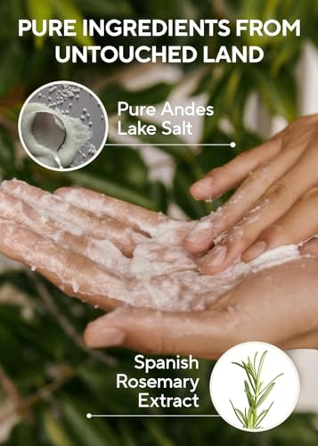 Image of AROMATICA Rosemary Salt Scrub Shampoo (10.5 oz / 300g)