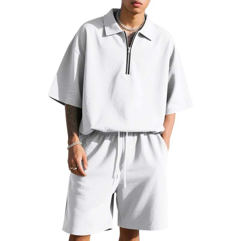 Ensemble décontracté homme short ample anti-transpiration été