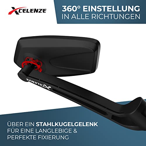 Xcelenze - Fahrradspiegel für E-Bike (links + rechts) – Ansicht 3