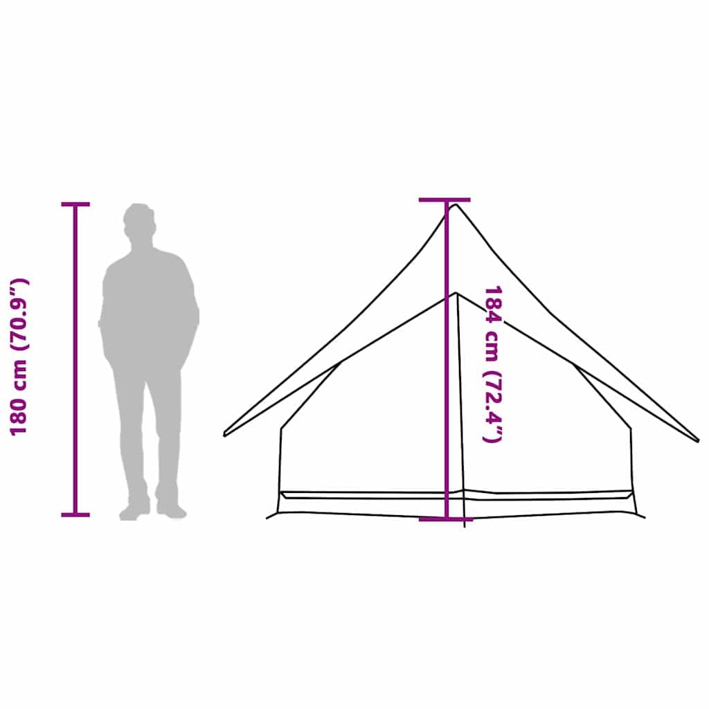 Tente familiale avec toit en toile vert et blanc, tente jetable en fibre de verre en polyester imperméable pour camping, famille, sac de transport inclus