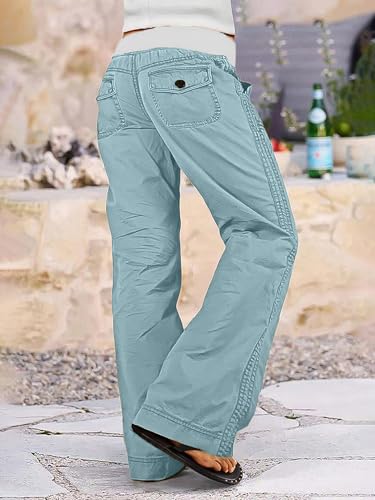 Image of Flamingals Straight Leg Drawstring Pants for Women